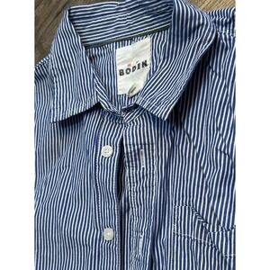 Boys Mini Boden 13-14 Long Sleeve Button Down